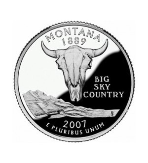 1/4 $ Montana - Stany USA...
