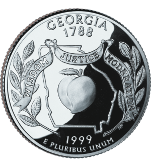 1/4 $ Georgia- Stany USA...